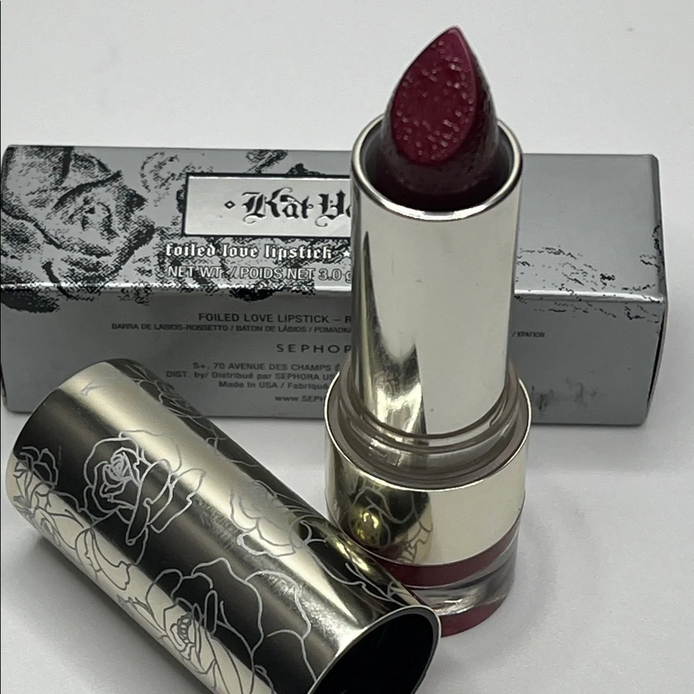 Kat Von D Foiled Love Lipstick Color “FTW” NIB - Picture 13 of 13